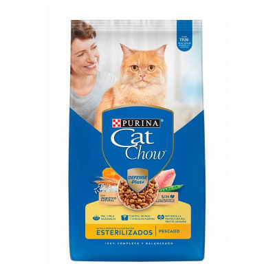 CAT CHOW GATO ADULTO ESTERILIZADO DEFENSE PLUS
