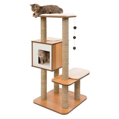 CATIT VESPER CAT FURNITURE V HIGH BASE NOGAL