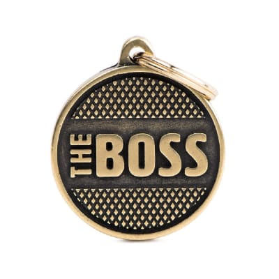 PLACA BIG ROUND BRONX RHOMBUS ENGLISH BRASS