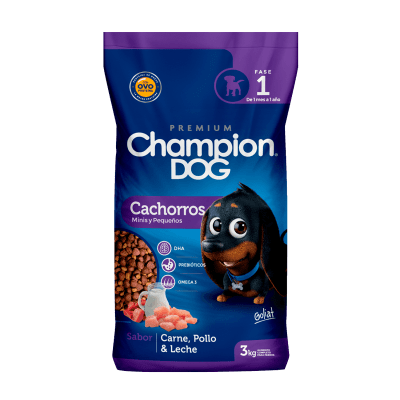 CHAMPION DOG CACHORRO RAZA PEQUEÑA 3 KG