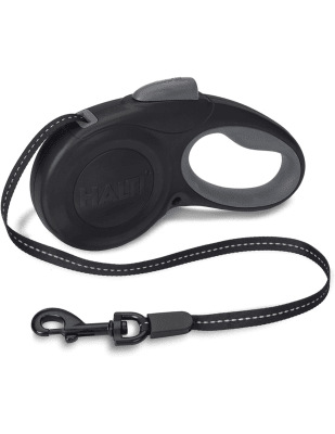 Coa Halti Retractable Lead L, 5 M/Hasta 49 Kg, Negro