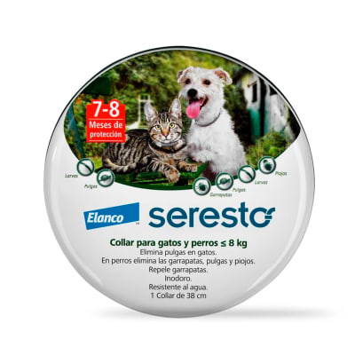 Collar Antiparasita Garrapata Seresto Perro Gato Hasta 8kg