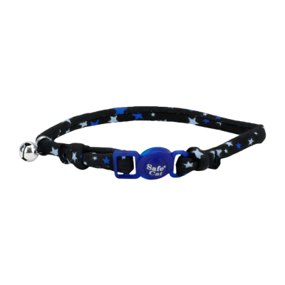 COASTAL ROUND FASHION COLLAR  BLACK STARS