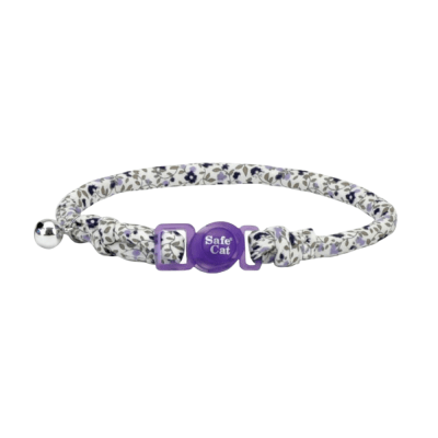 COASTAL ROUND FASHION COLLAR PURPLE FLORAL