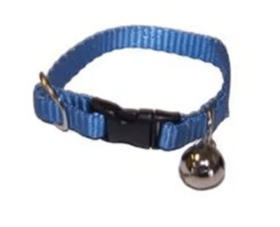 COLLAR CON CASCABEL HURON AZUL