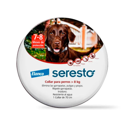 Collar Seresto Para Perros Y Gatos De Más De 8 Kilos