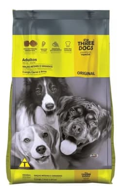 THREE DOGS ORIGINAL RAZAS MEDIANAS - GRANDES 20 KG