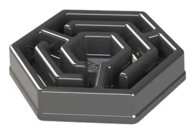 COMEDERO INTERACTIVO HEXAGONO GRIS PARA PERROS