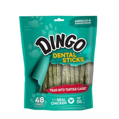 Snack Para Perros Dingo Dental Munchy Sticks 48 Un
