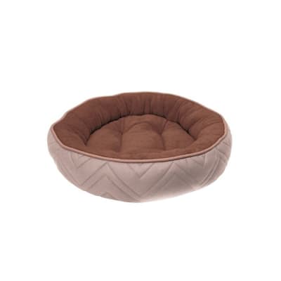 DOGIT DREAMWELL CAMA REDONDA BEIGE/CAFE 56CM