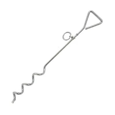 DOGIT ESTACA DE AMARRE CROMADA 0.9X40CM