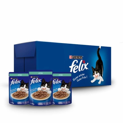 CAJA SACHET FELIX ATUN 85 GR 24 UN