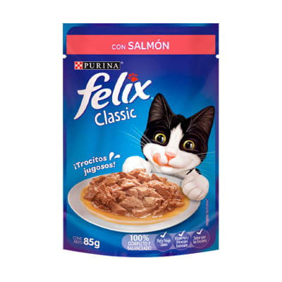 Sachet Felix Classic Salmón 85g