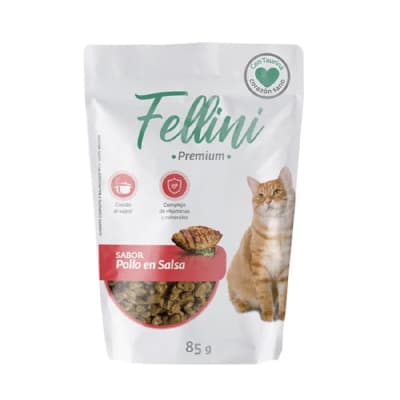 FELLINI ALIMENTO HUMEDO POLLO EN SALSA 85 GR