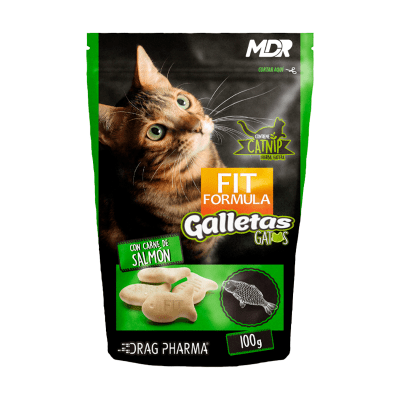 FIT GALLETA GATO SALMON 100 GR