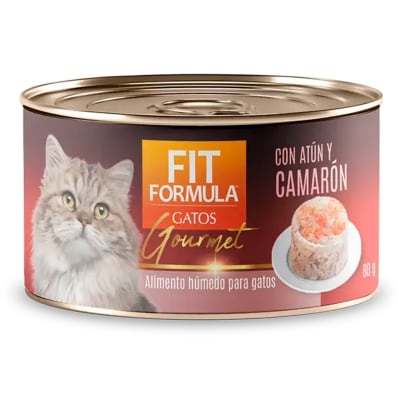 FIT LATA GOURMET GATOS ATUN CON CAMARON 80 GR