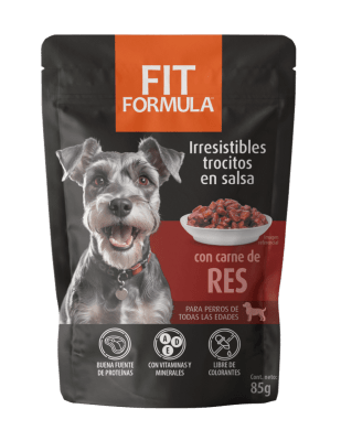 FIT FORMULA POUCH PERRO CARNE 85 GR