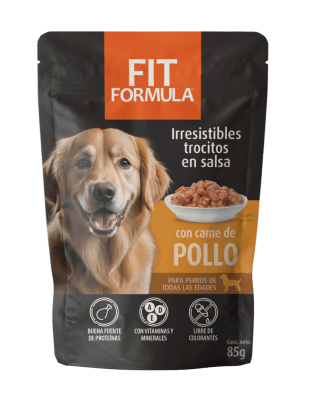 FIT FORMULA POUCH PERRO POLLO 85 GR
