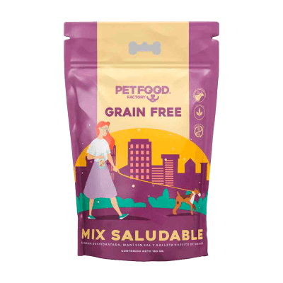 GALLETA GF HUESITO MIX SALUDABLE BANANA MANI MANGO 180 GR PERRO