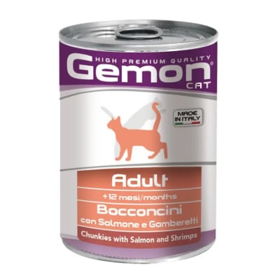 GEMON LATA GATO ADULTO SALM/SHRIMPS 415 GR