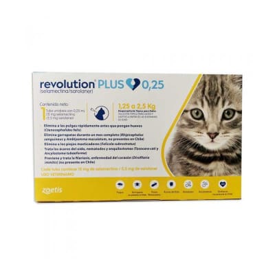 REVOLUTION PLUS PIPETA GATO 1.25 - 2.5 kg