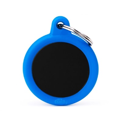 PLACA BLACK CIRCLE ALU DARK BLUE RUBBER