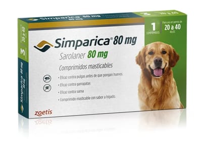 SIMPARICA 20.1 A 40 KG 1 COMP