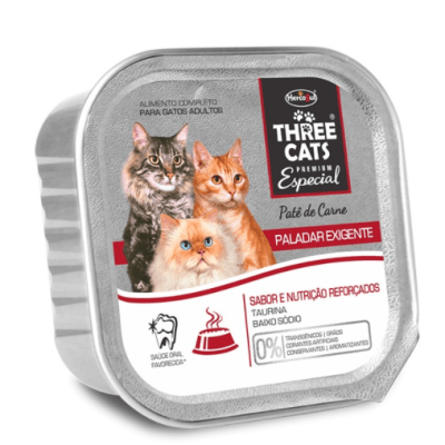 Three Cats Esp Pate Paladar exigente (90 Gr)