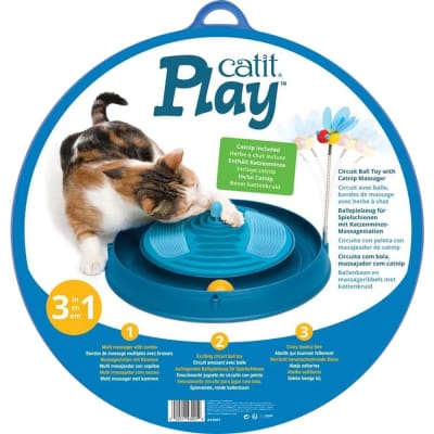 CATIT PLAY CIRCUITO 3 EN 1 CON MASAJEADOR