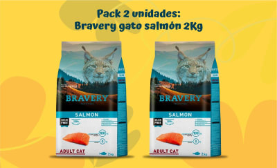 BRAVERY GATO SAMON 2 KG - PACK 2 UNIDADES