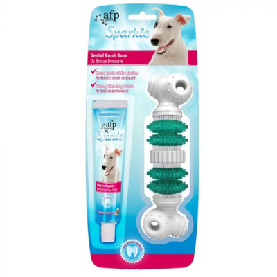 AFP SPARKLE PASTA/CEPILLO DENTAL HUESO