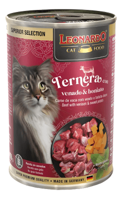 LEONARDO LATA SUPERIOR SELECTION TERNERA CON VENADO Y CAMOTE 400 GR