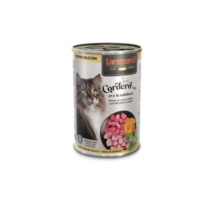 LEONARDO LATA SUPERIOR SELECTION CORDERO CON AVE Y CALABAZA 400 GR