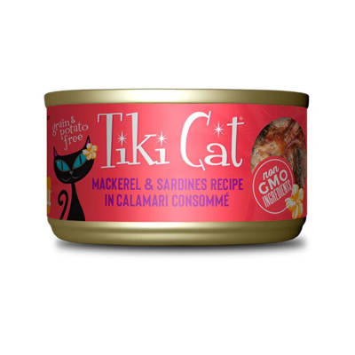 TIKI CAT MAKAHA GRILL MACKEREL, SARDINE, CA WET FOOD,80 GR