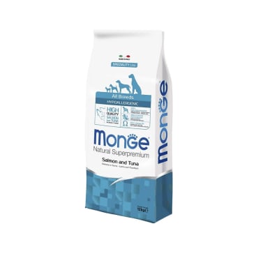 MONGE PERRO ADULTO HYPO SALMON & ATUN 12 KG