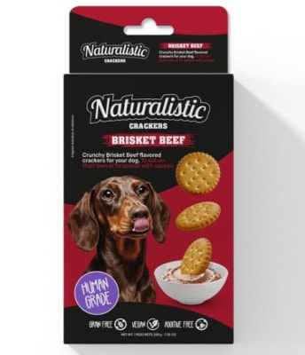 NATURALISTIC CRACKERS BRISKET BEEF, 200 GR