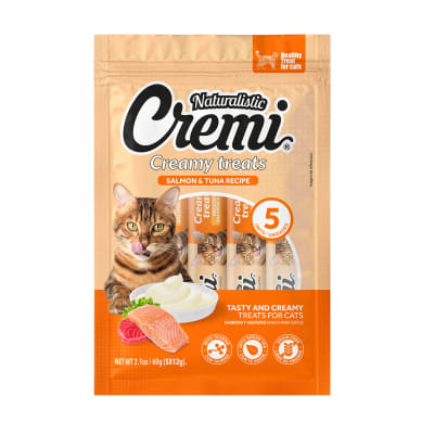 Naturalistic Para Gatos Cremi Salmón 5 Un 60 Gr