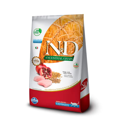 N&D ANCESTRAL GATO ADULTO CASTRADO POLLO GRANADA 7,5KG