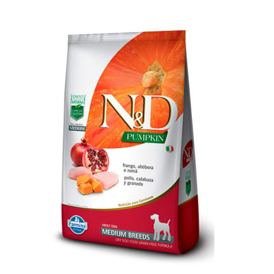 N&D PUMPKIN PERRO ADULTO POLLO MEDIANO 10 KG