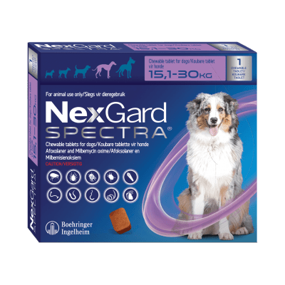 NEXGARD SPECTRA 15,1 A 30 KG 1 COMPRIMIDO