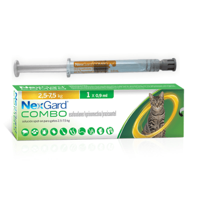 NEXGARD COMBO GATO 2,5 A 7,5 KG 0.9 ML