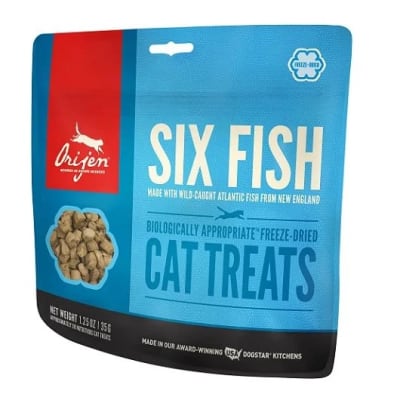 ORIJEN TREATS SIX FISH - GATO 35G