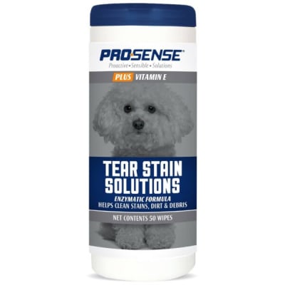 PS PLUS TEAR STAIN WIPES, 50 UN