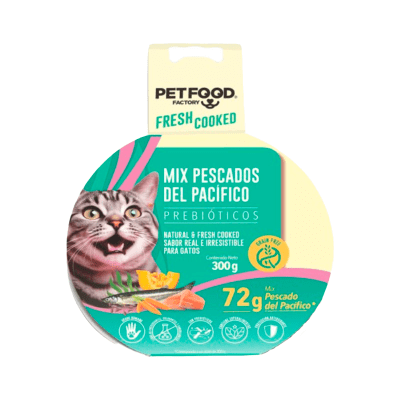 PET FOOD FACTORY PATE MARINO PESCADOS DEL PACIFICO GATO 300GR