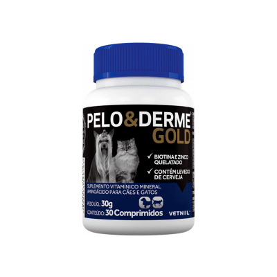 PELO Y DERME GOLD 30 COMP