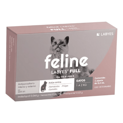 PIPETA FELINE LABYES PARA GATOS 1 A 2 KG