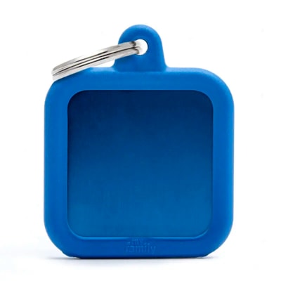 PLACA BLUE SQUARE ALU BLUE RUBBER