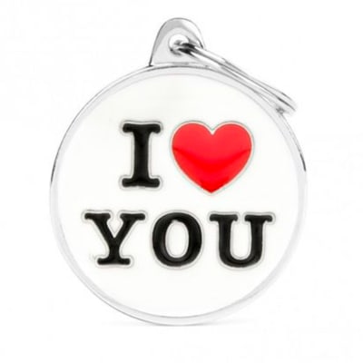 PLACA I LOVE YOU