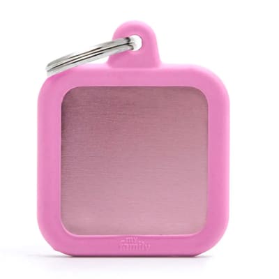 PLACA PINK SQUARE ALU PINK RUBBER