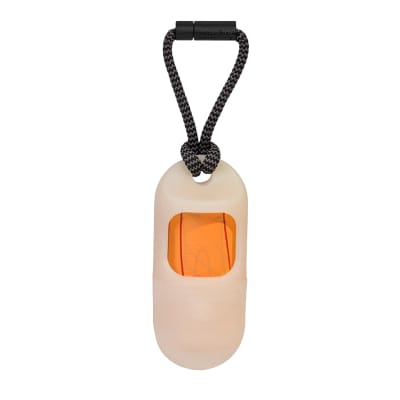POOP BAG DISPENSER BLACK GLOW-IN-THE-DARK 2.0